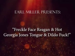 Freckle обличчя reagan & swell грузія джонс язик & фалоімітатор fuck&excl;