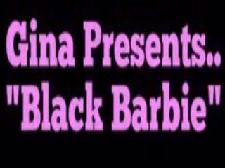 Crossdresser padavka gina - černý barbie